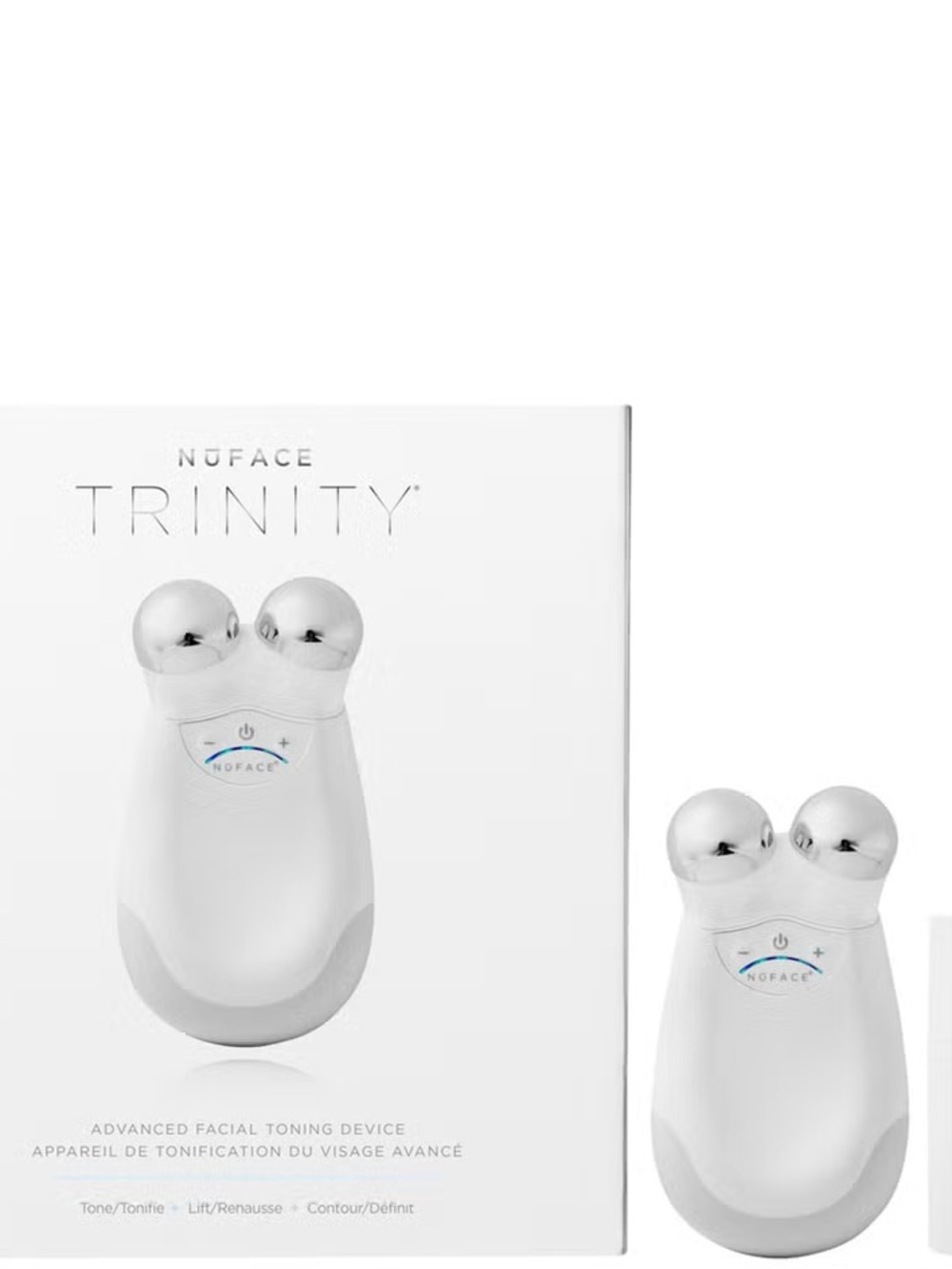 NuFace Trinity Microcurrent Facial Toning Device - White & Silver